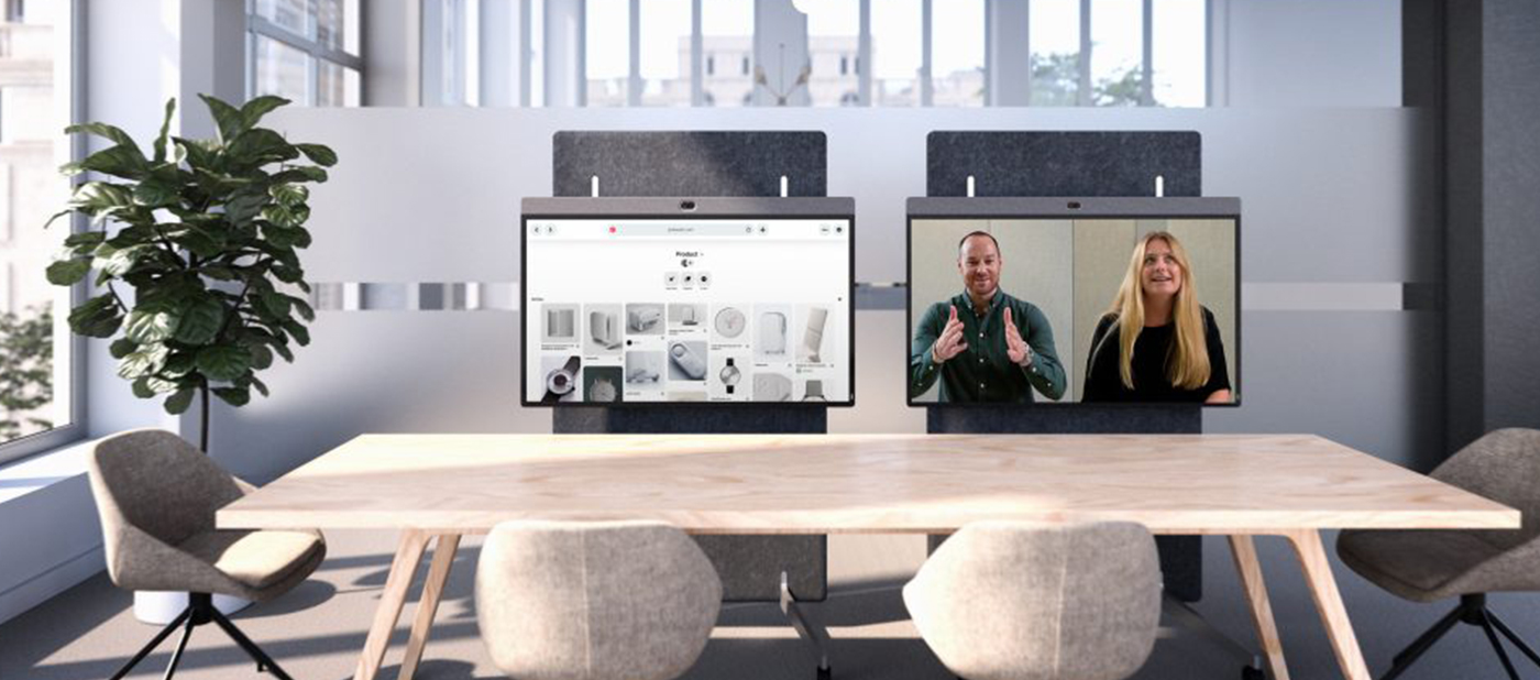 image showing two neat board 50 in a meeting space