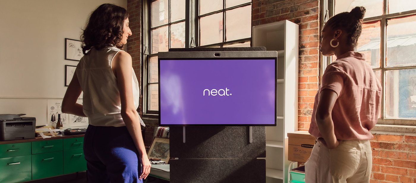 Image showing two girls in front of a neat board 50