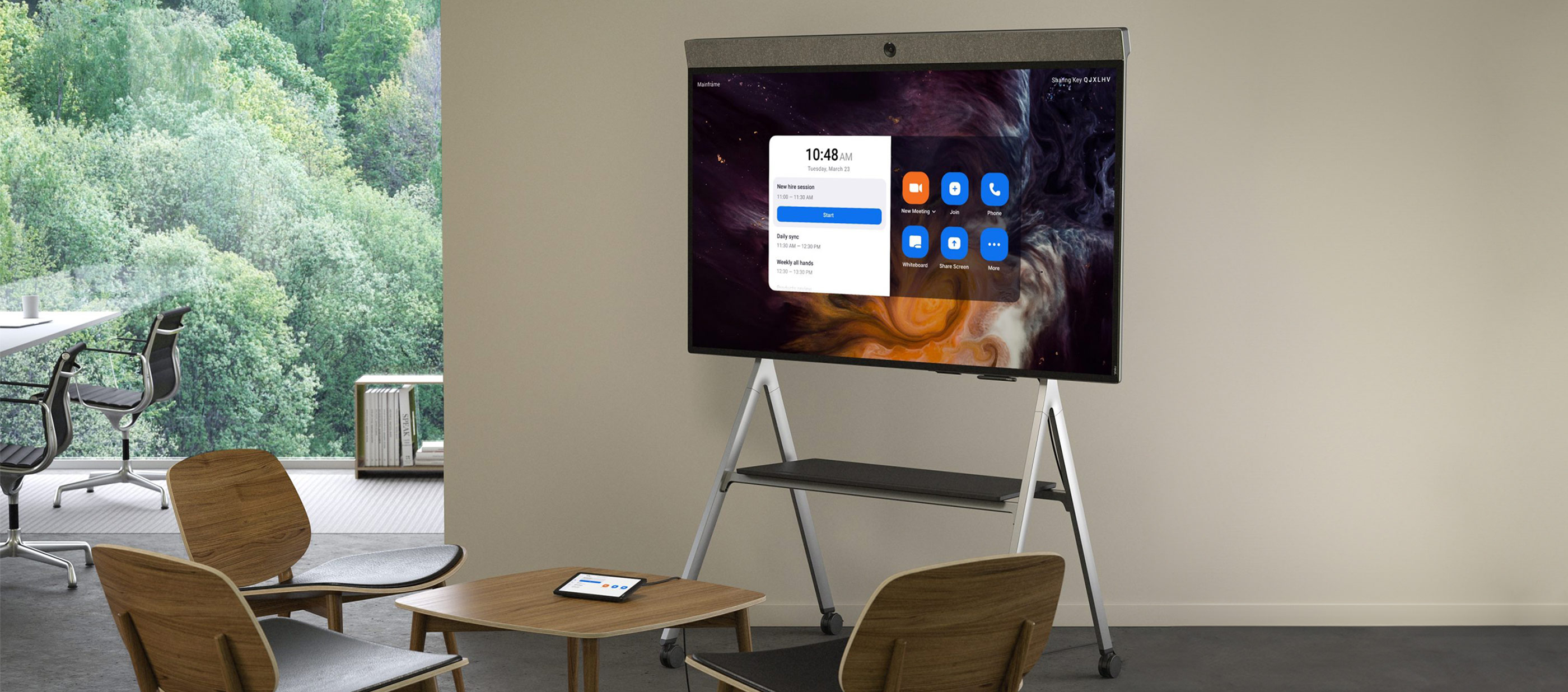 Picture showing Neat Board Floor Stand in Neat working space